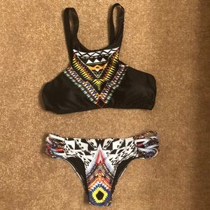 Multi color bikini set